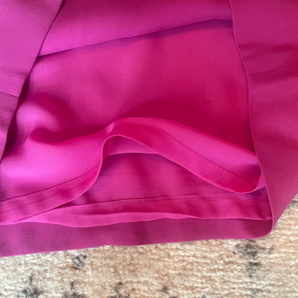 Tory Burch fuchsia silk one-shoulder mini dress, size 2 - Picture 11 of 15